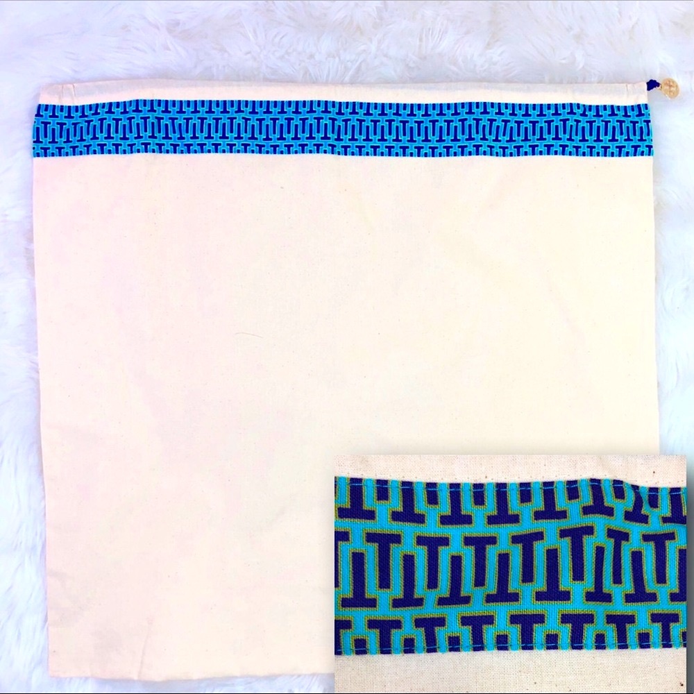 Tory Burch XL Dust Cover Linen Drawstring Bag